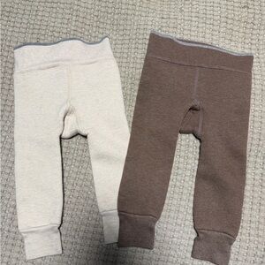 Made by Molly Plush Lined Tights - Mocha and Cream - Size 0-2T